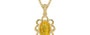 Ashtadhatu Thailand Yellow Sapphire Pendant Fine Quality (P3)