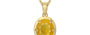 Ashtadhatu Thailand Yellow Sapphire Pendant Fine Quality (P8)