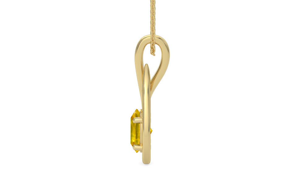 Ashtadhatu Thailand Yellow Sapphire Pendant Limited Quality (P9)