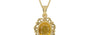 Ashtadhatu Thailand Yellow Sapphire Pendant Prime Quality (P5)