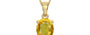 Ashtadhatu Thailand Yellow Sapphire Pendant Rare Quality (P10)