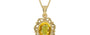 Ashtadhatu Thailand Yellow Sapphire Pendant Rare Quality (P5)