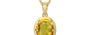 Ashtadhatu Thailand Yellow Sapphire Pendant Rare Quality (P8)