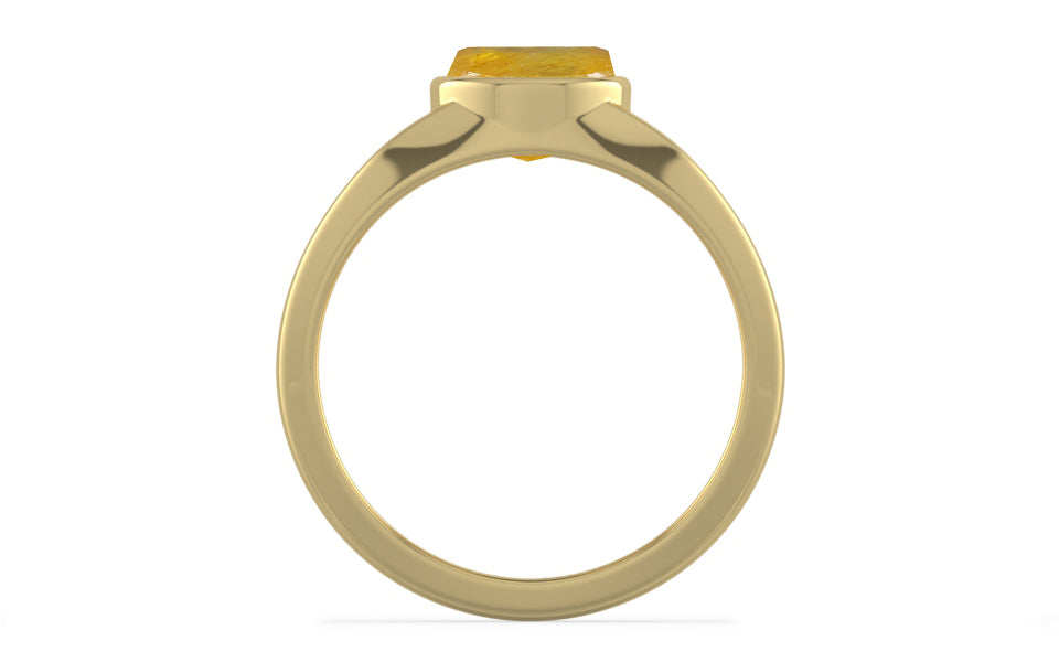 Ashtadhatu Thailand Yellow Sapphire Ring Fine Quality (R10)