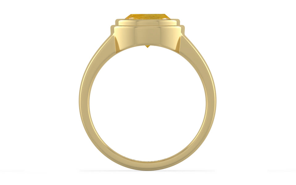 Ashtadhatu Thailand Yellow Sapphire Ring Fine Quality (R3)