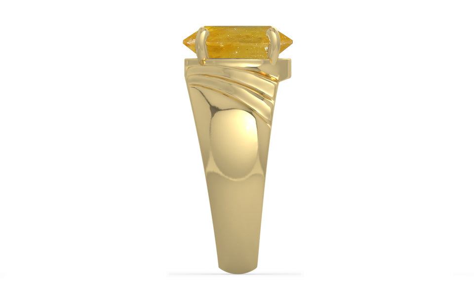 Ashtadhatu Thailand Yellow Sapphire Ring Fine Quality (R4)
