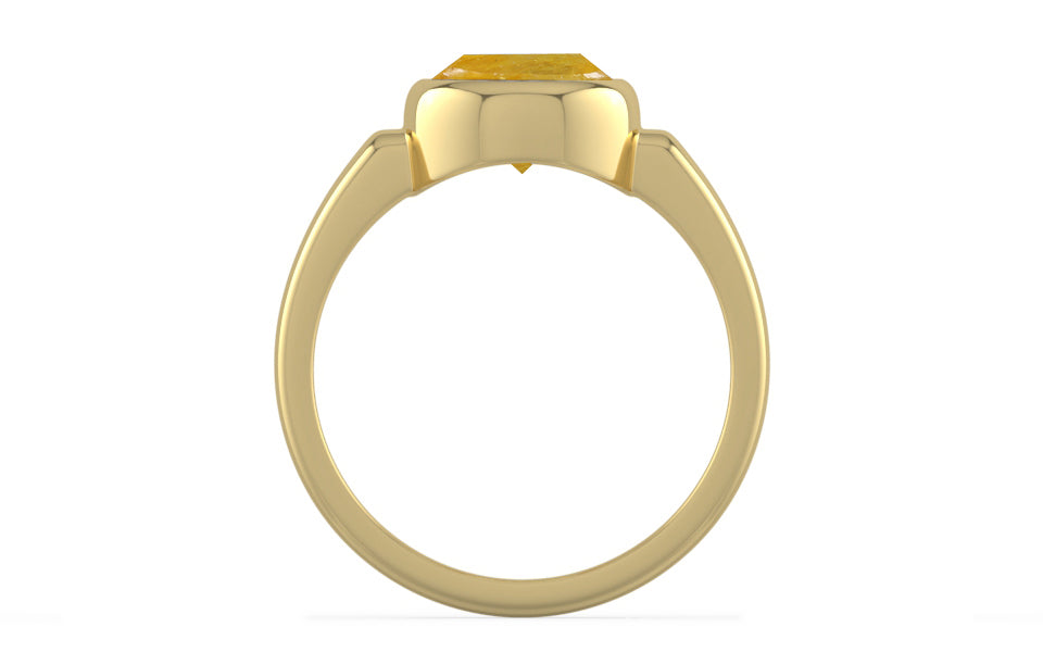 Ashtadhatu Thailand Yellow Sapphire Ring Fine Quality (R6)