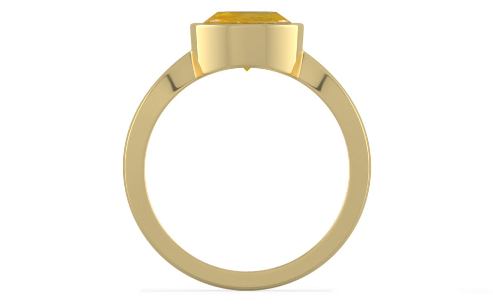 Ashtadhatu Thailand Yellow Sapphire Ring Fine Quality (R9)