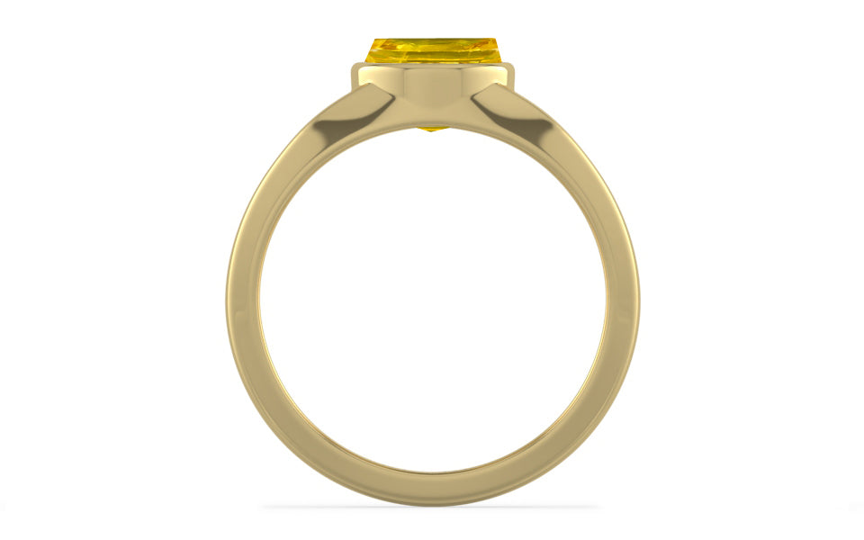 Ashtadhatu Thailand Yellow Sapphire Ring Limited Quality (R10)