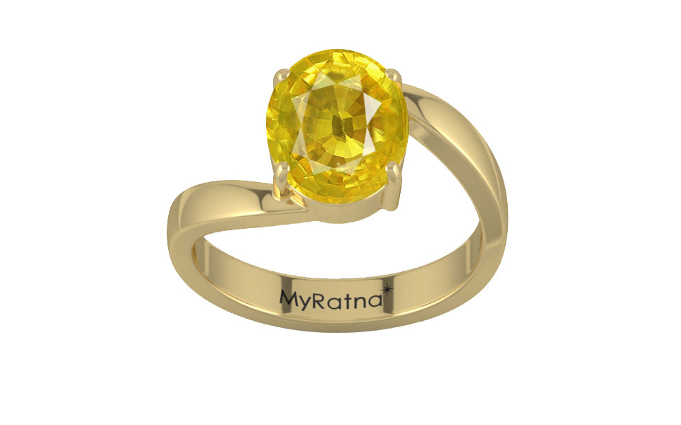 Ashtadhatu Thailand Yellow Sapphire Ring Limited Quality (R2)