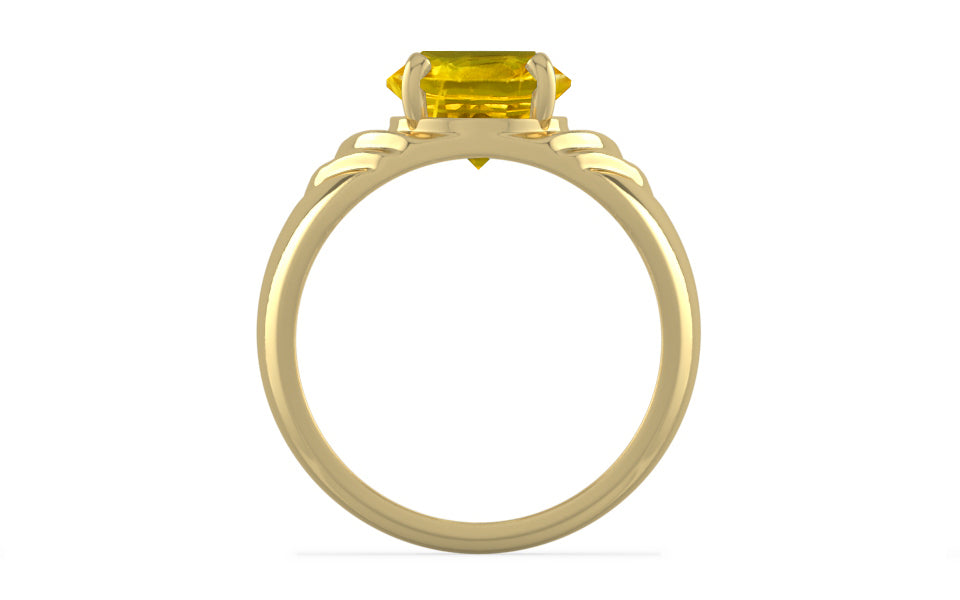Ashtadhatu Thailand Yellow Sapphire Ring Limited Quality (R4)