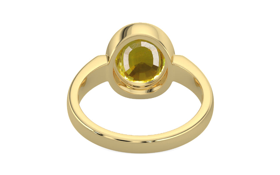 Ashtadhatu Thailand Yellow Sapphire Ring Limited Quality (R6)