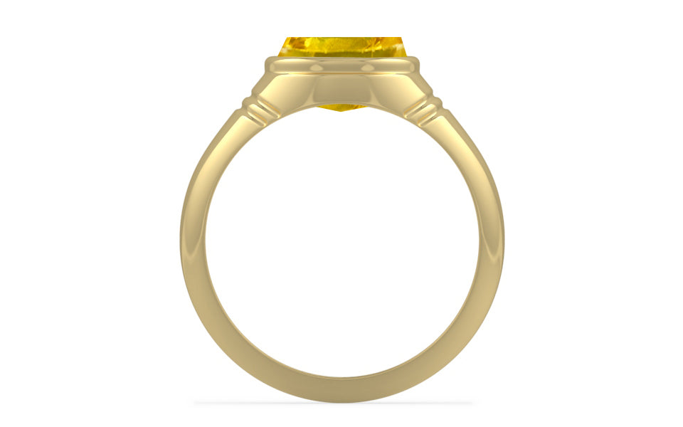 Ashtadhatu Thailand Yellow Sapphire Ring Limited Quality (R7)