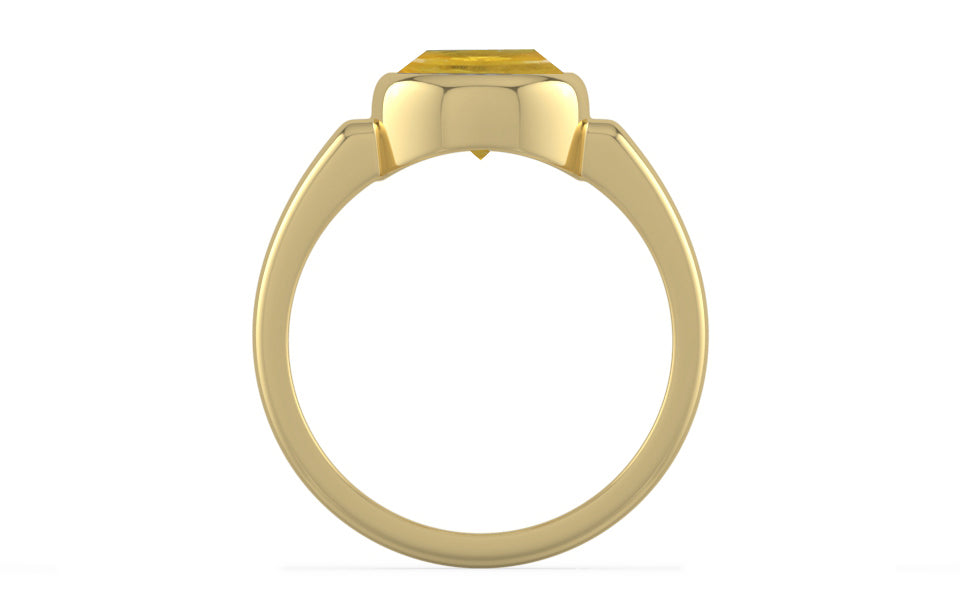 Ashtadhatu Thailand Yellow Sapphire Ring Prime Quality (R6)