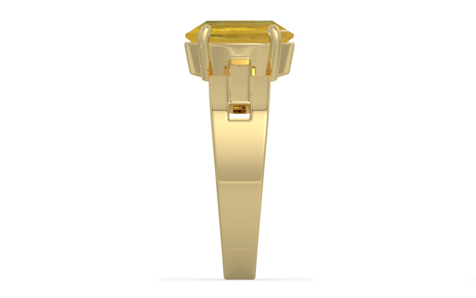 Ashtadhatu Thailand Yellow Sapphire Ring Prime Quality (R8)