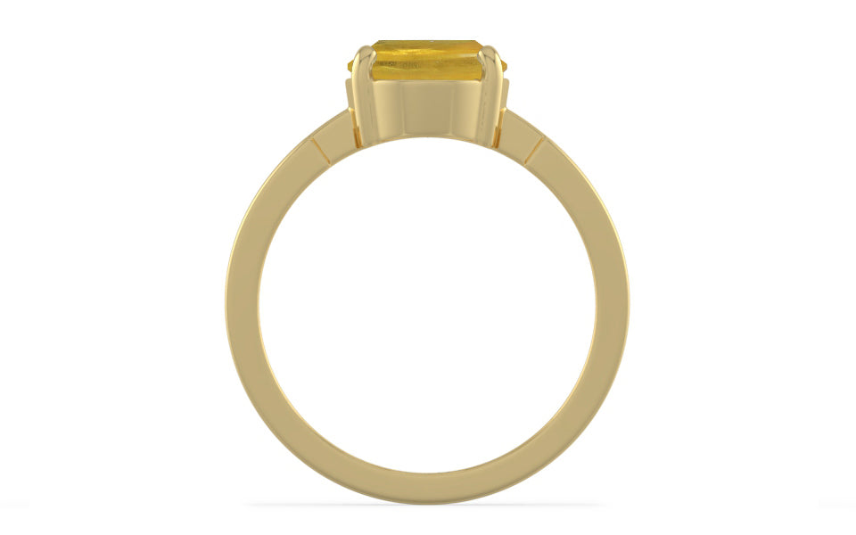 Ashtadhatu Thailand Yellow Sapphire Ring Prime Quality (R8)