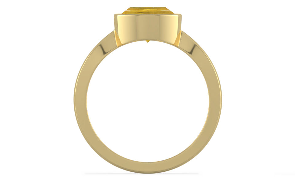 Ashtadhatu Thailand Yellow Sapphire Ring Prime Quality (R9)