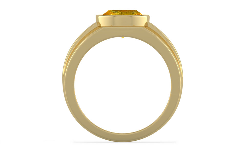 Ashtadhatu Thailand Yellow Sapphire Ring Rare Quality (R1)