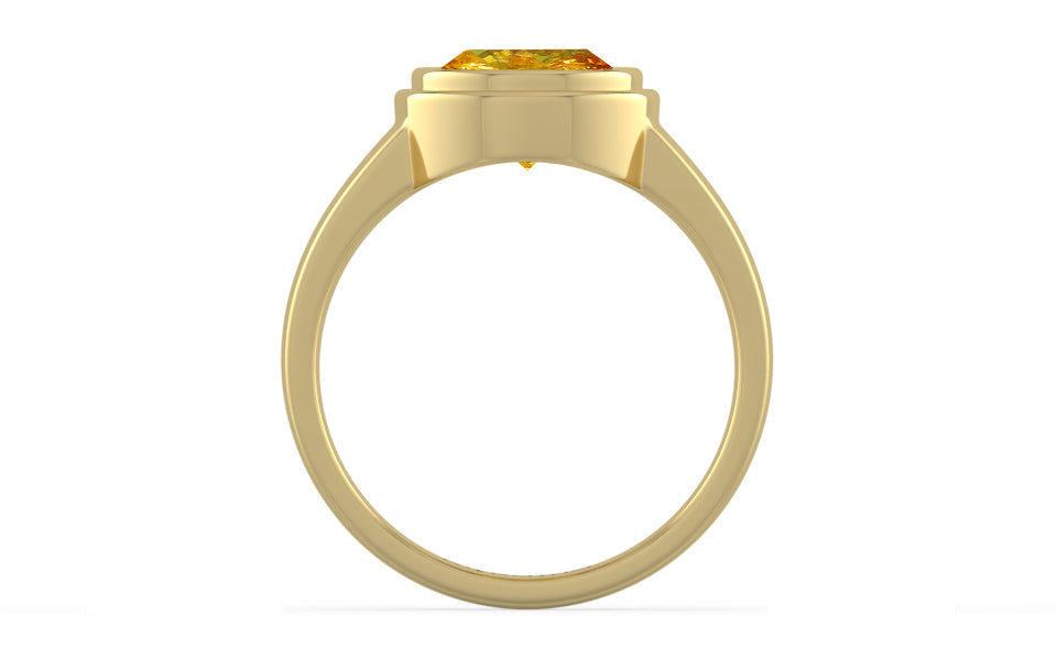 Ashtadhatu Thailand Yellow Sapphire Ring Rare Quality (R3)