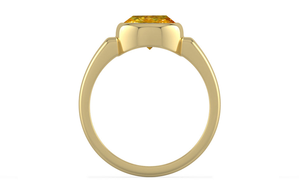 Ashtadhatu Thailand Yellow Sapphire Ring Rare Quality (R6)
