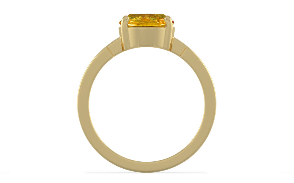 Ashtadhatu Thailand Yellow Sapphire Ring Rare Quality (R8)
