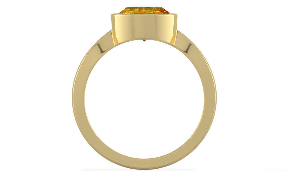 Ashtadhatu Thailand Yellow Sapphire Ring Rare Quality (R9)