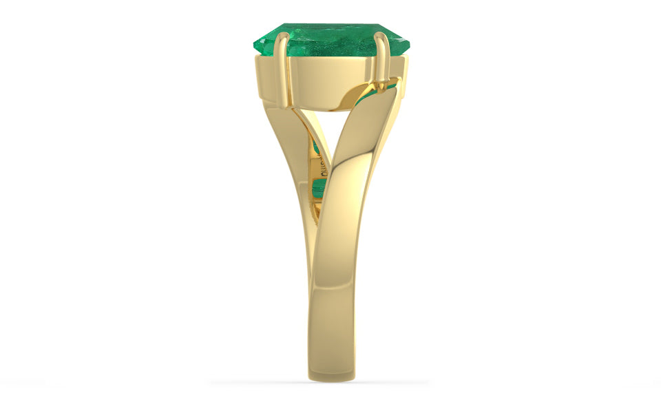 Ashtadhatu Zambian Emerald Ring Limited Quality (R2)