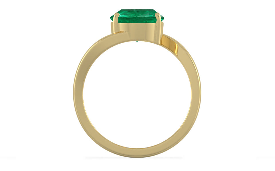 Ashtadhatu Zambian Emerald Ring Rare Quality (R2)