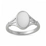 Authentic 925 Sterling Silver Opal Ladies’ Ring