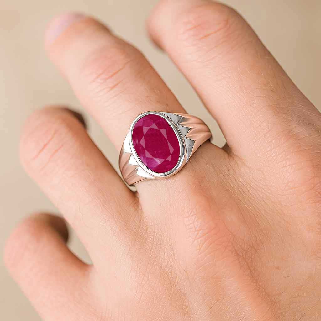 Authentic Handmade Sterling Silver (Lahsinya) Ring For Men