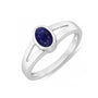Authentic Vintage 925 Silver Blue Sapphire Men’s Ring