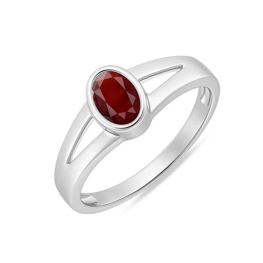 Authentic Vintage 925 Silver Hessonite Gomed Men’s Ring