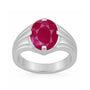 Bold Designer 925 Silver Ruby Ring for Him
