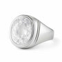 Bold & Stylish 925 Silver Zircon Men’s Ring