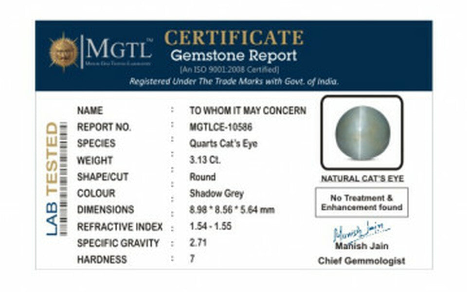 Cat's Eye - CE 10586 (Origin - Africa) Fine - Quality