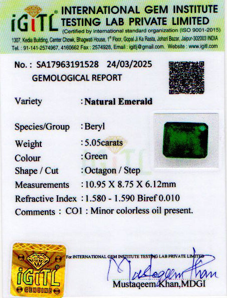 Emerald - 5.05 Carats
