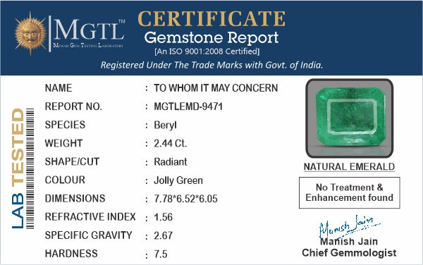 Emerald - 2.44 Carats