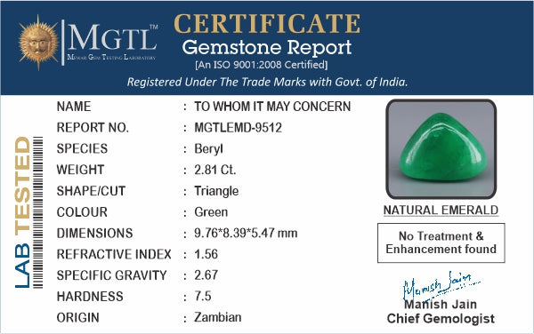 Emerald - 2.81 Carats