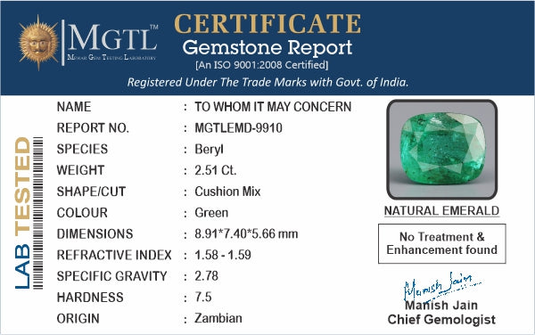 Emerald - 2.51 Carats