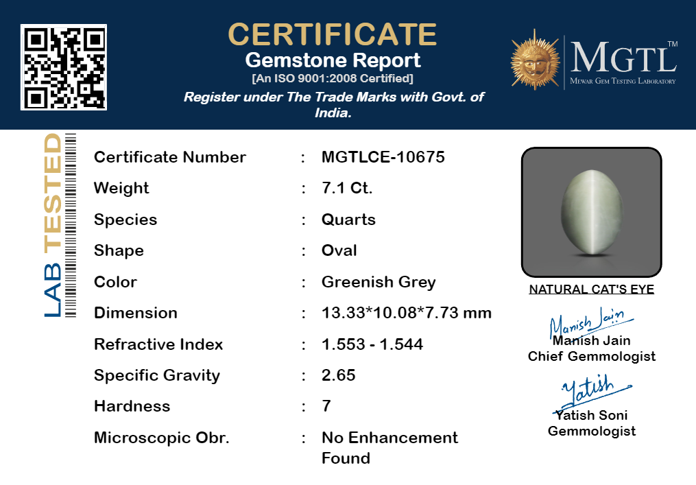 Cat's Eye - 7.1 Carat Prime Quality CE-10675