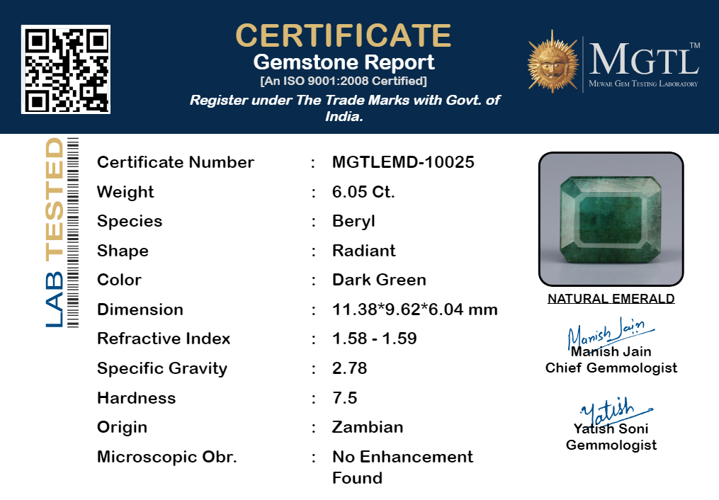 Emerald - 6.05 Carats