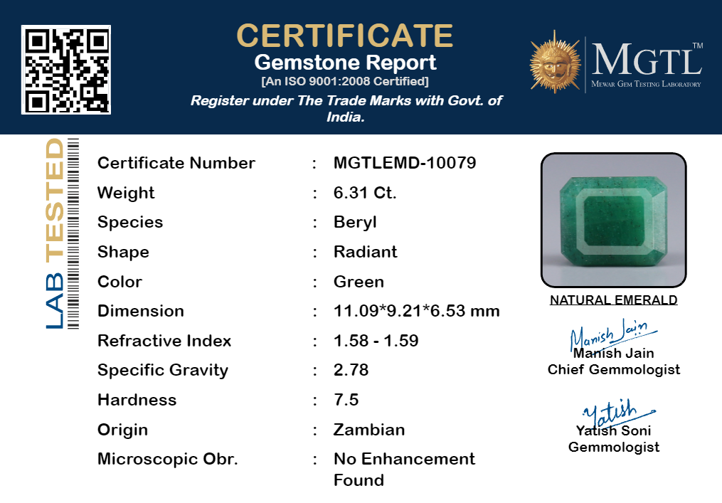 Emerald - 6.31 Carats