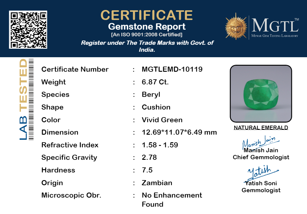 Emerald - 6.87 Carats