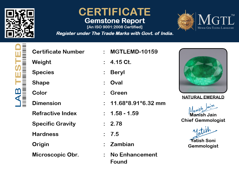 Emerald - 4.15 Carats