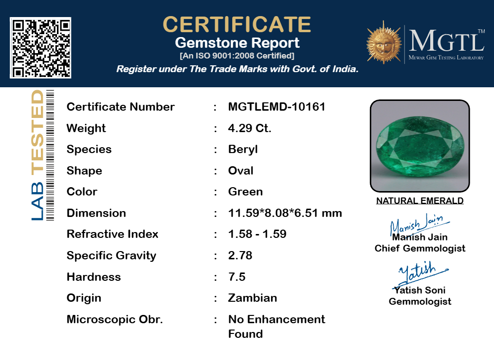 Emerald - 4.29 Carats