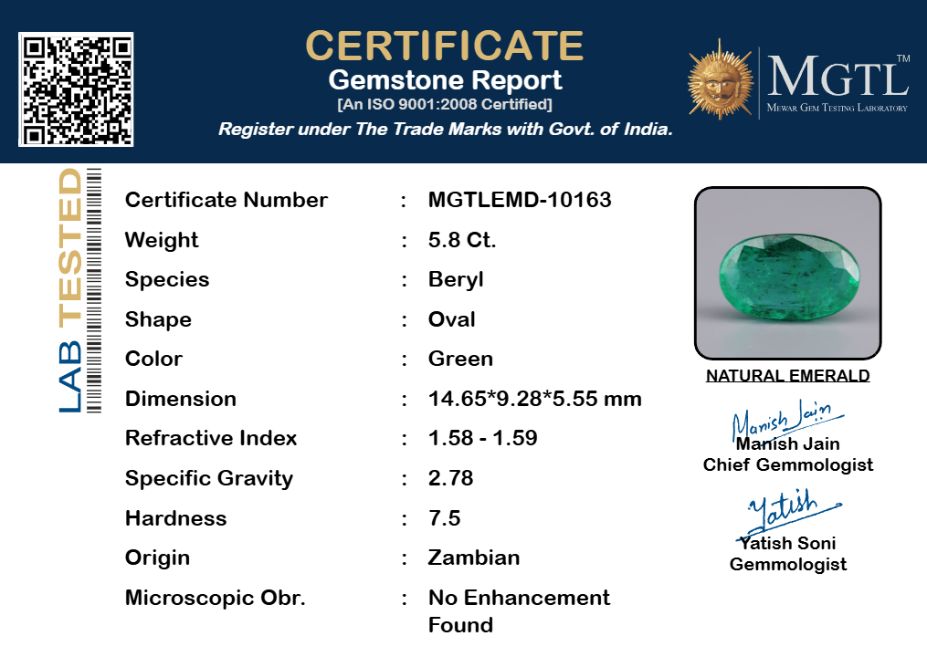 Emerald - 5.80 Carats