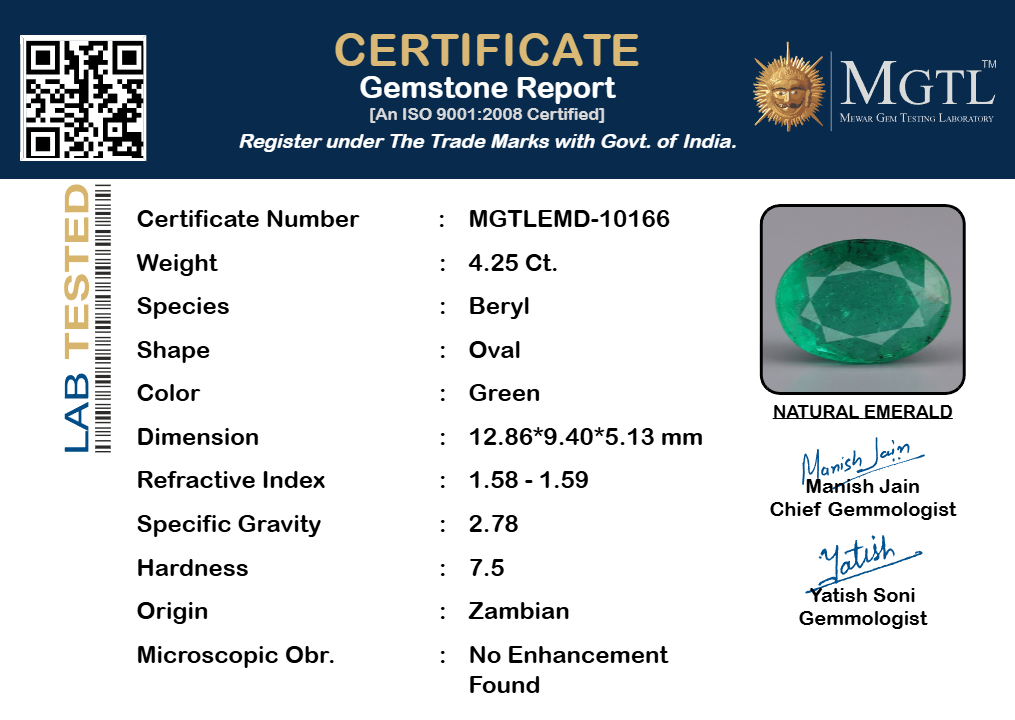 Emerald - 4.25 Carats
