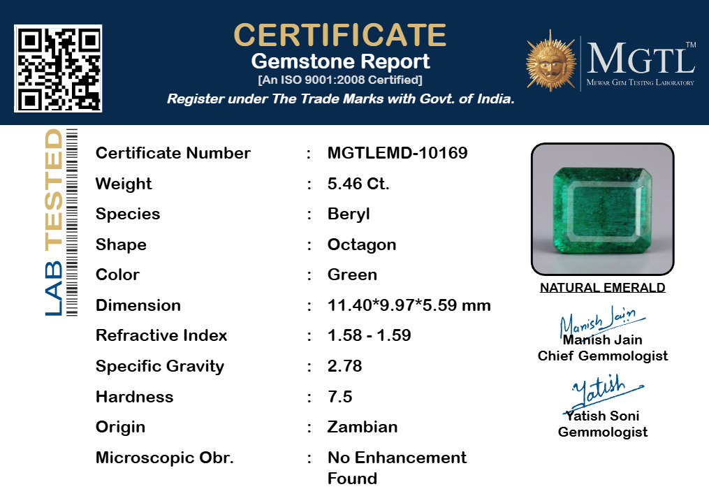 Emerald - 5.46 Carats