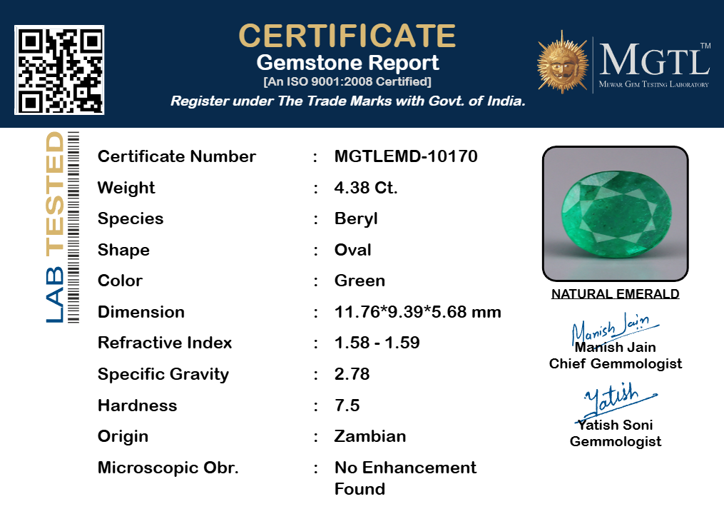 Emerald - 4.38 Carats
