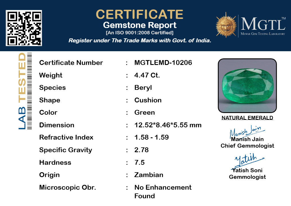 Emerald - 4.47 Carats
